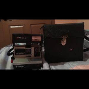 An original Polaroid camera